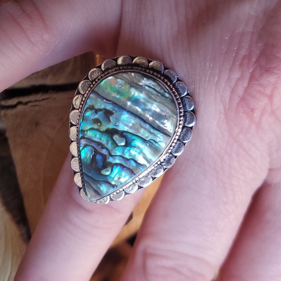 New Abalone Shell 925 Silver Ring. - Picture 13 of 13